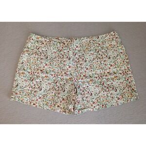Ann Taylor LOFT Shorts 4 inch Chino Women Size 4 Floral Cottagecore Pretty